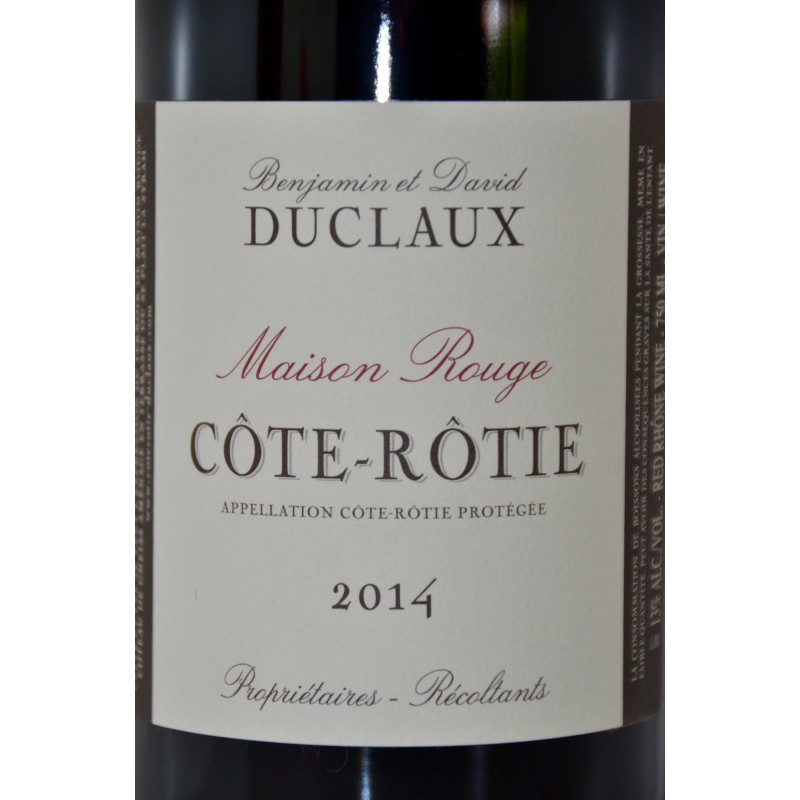 CÔTES RÔTIE CUVÉE MAISON ROUGE 2014