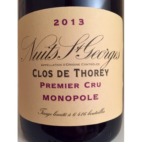 NUIT SAINT GEORGES 1ER CRU CLOS  DE THOREY 2013