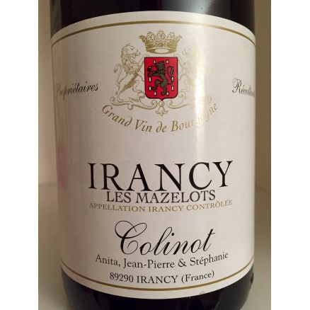 DOMAINE COLINOT IRANCY CUVÉE LES MAZELOTS FÛTS 2010