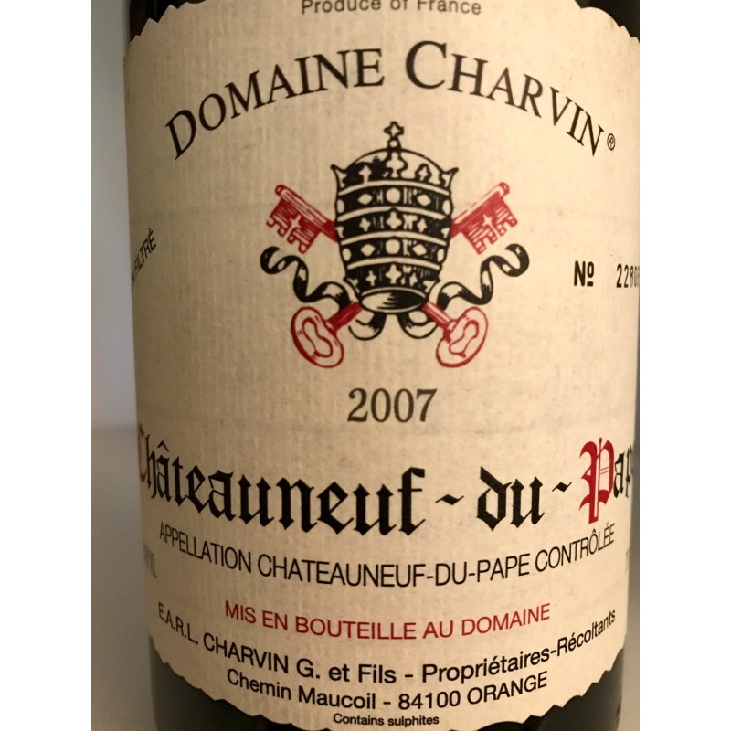 DOMAINE CHARVIN CHATEAUNEUF DU PAPE 2007