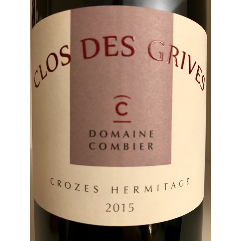 CROZES-HERMITAGE CUVÉE CLOS DES GRIVES 2012