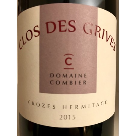 CROZES-HERMITAGE CUVÉE CLOS DES GRIVES 2012