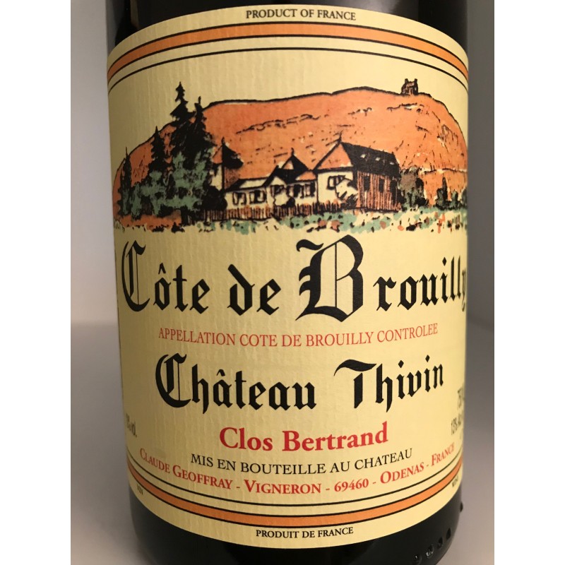 CÔTE DE BROUILLY CLOS BERTRAND 2016