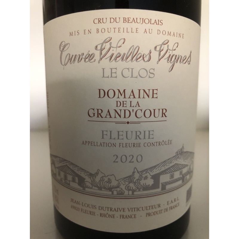 DOMAINE DE LA GRAND COUR FLEURIE LE CLOS VIEILLES VIGNES 2019