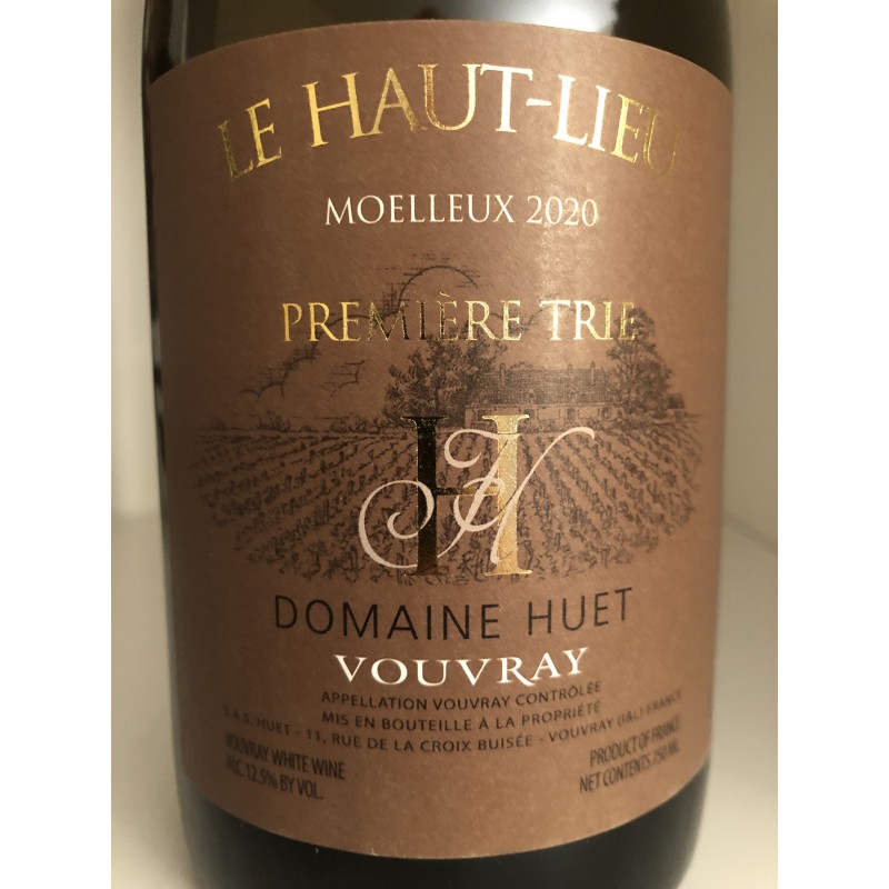 VOUVRAY LE HAUT LIEU MOELLEUX 1ER TRIE 2020