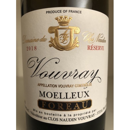 VOUVRAY MOELLEUX CUVÉE RESERVE 2018