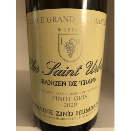 PINOT GRIS RANGEN DE THANN CLOS SAINT URBAIN 2020