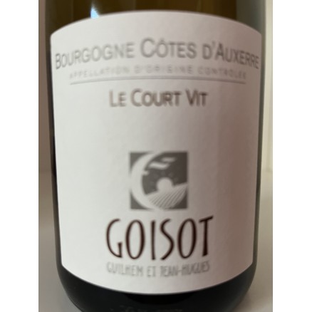 CÔTES D'AUXERRE CUVEE LE COURT VIT 2019