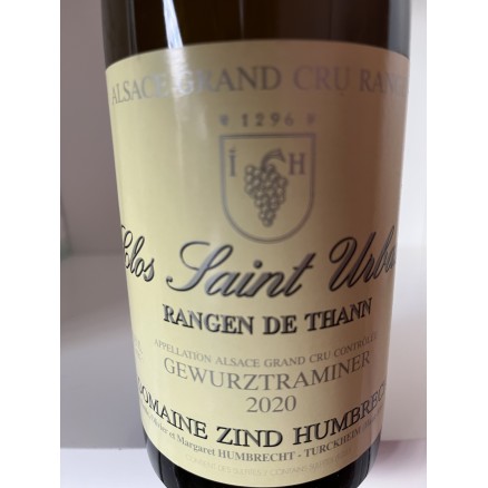 GEWURZTRAMINER RANGEN DE THANN CLOS SAINT URBAIN 2020