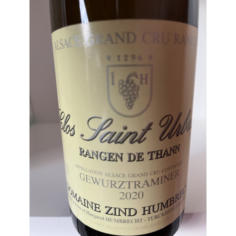 GEWURZTRAMINER RANGEN DE THANN CLOS SAINT URBAIN 2020