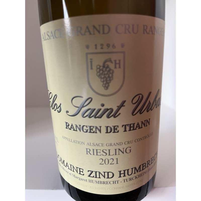 RIESLING RANGEN DE THANN CLOS SAINT URBAIN 2021